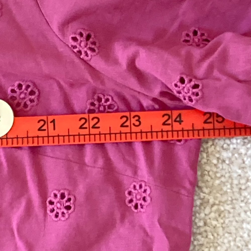 NWT George Women's Plum Broderie Anglais Lightweight Blouse Size 20 Barbiecore - Picture 4 of 11
